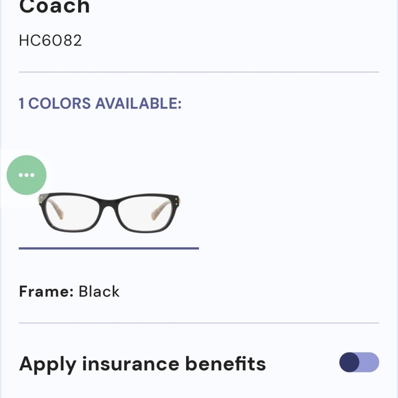 COACH HC 6082 T CE black wild Beat 53917135 is the code for Coach frames - Picture 14 of 14